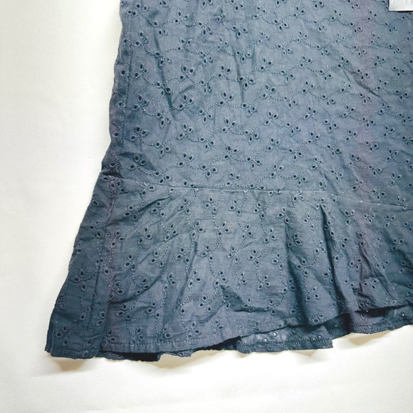 Nasty Gal NWT Black Eyelet Cotton Mini Skirt with Liner and Side Zip Women's 20 - Picture 2 of 9